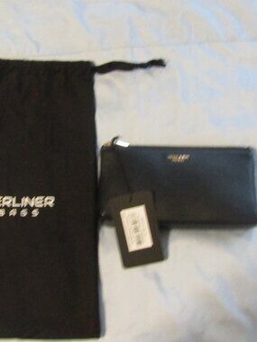 Handmade Black Leather New in Dustbag BERLINER ANNA POUCH BAG with Tags